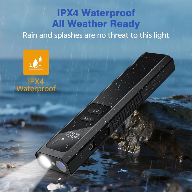 SSPONT EDC Flashlight 4 in1 Magnetic Flashlight High Lumens Work