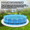 Tacsal Liner Pad 15-Foot Round Thicker Pool Liner Pad for
