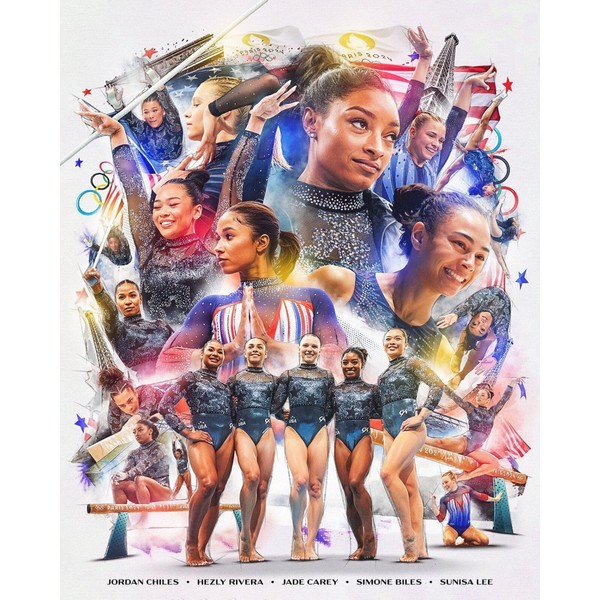 simone biles 8x10 quality photo gymnast olympic gold champion