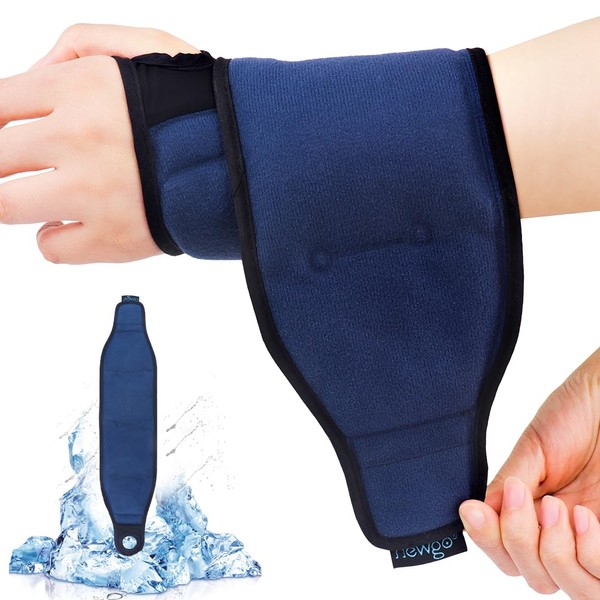 NEWGO Wrist Ice Pack Wrap for Carpal Tunnel Relief, Hot