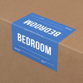 Home Packing Labels - 160 Set Color-Coded Moving Stickers, New Easy Peel Backing, Includes Blank Labels for Custom Notes | 4x5 Inches | USA Owned Business