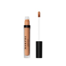 Morphe Filter Effect Soft Radiance Concealer - Buildable Coverage Liquid Concealer Face Makeup with Hyaluronic Acid & Pomegranate Extract & a Natural Radiant Finish - Deep 34 (Cool) (0.12 fl oz)