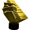 Piano Keyboard W. Hands - 3D LED LAMP Optical Illusion