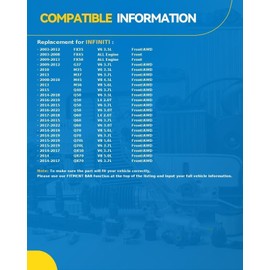 PHILTOP Front Wheel Hub Bearing for 2014-2023 Q50, 2009-2012 G37, 2003-2012 FX35, 2014-2017 QX50, 2014-2015 2017-2022 Q60, 2014-2017 QX70, 2014-2019 Q70, 513335 Hub Assembly w/ABS 5 Lugs