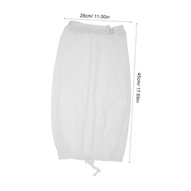 Baluue Curly Hair Drying Bonnet Mesh Net Cap Drawstring Hair Plopping Hat for Fast Drying