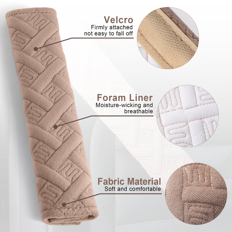 JUSTTOP 2-Pack Universal Car Seat Belt Pads Cover for A