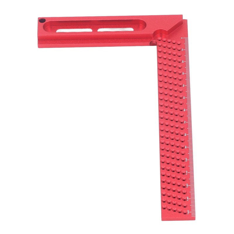 Hole Scribing Ruler Aluminium Alloy Woodworking Right Angle Ruler 45