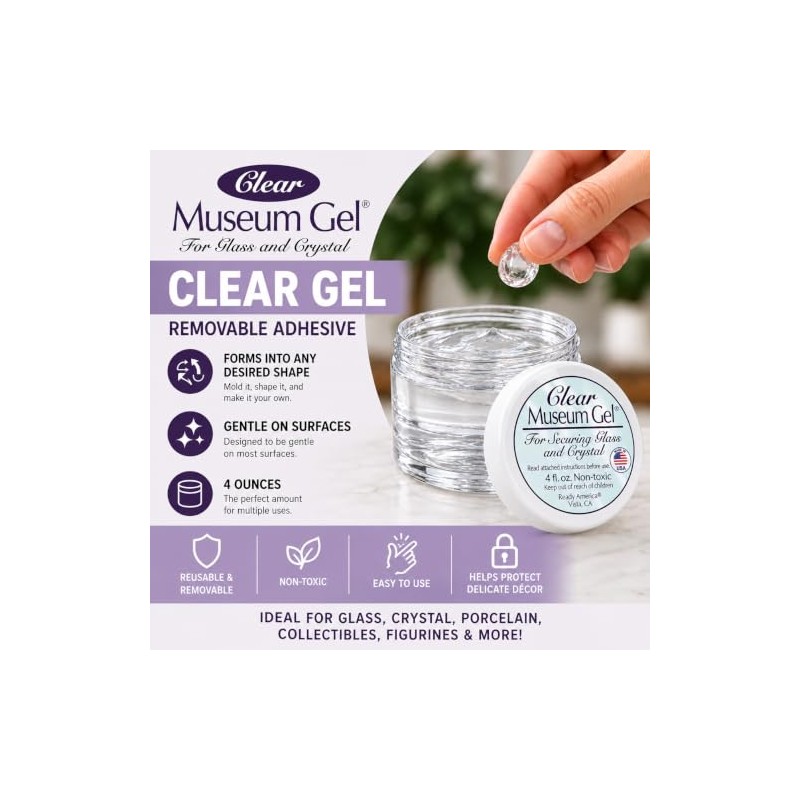 Ready America 33111 Museum Gel, Clear