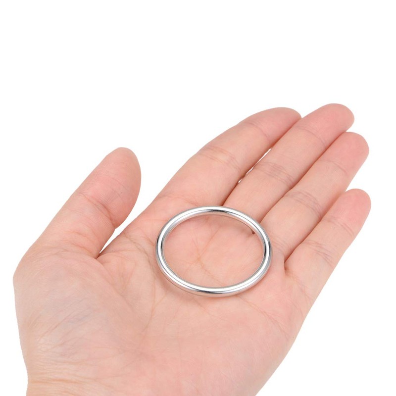 sourcing map O Ring Buckle 30mm(1.2") ID 3mm Thickness Zinc