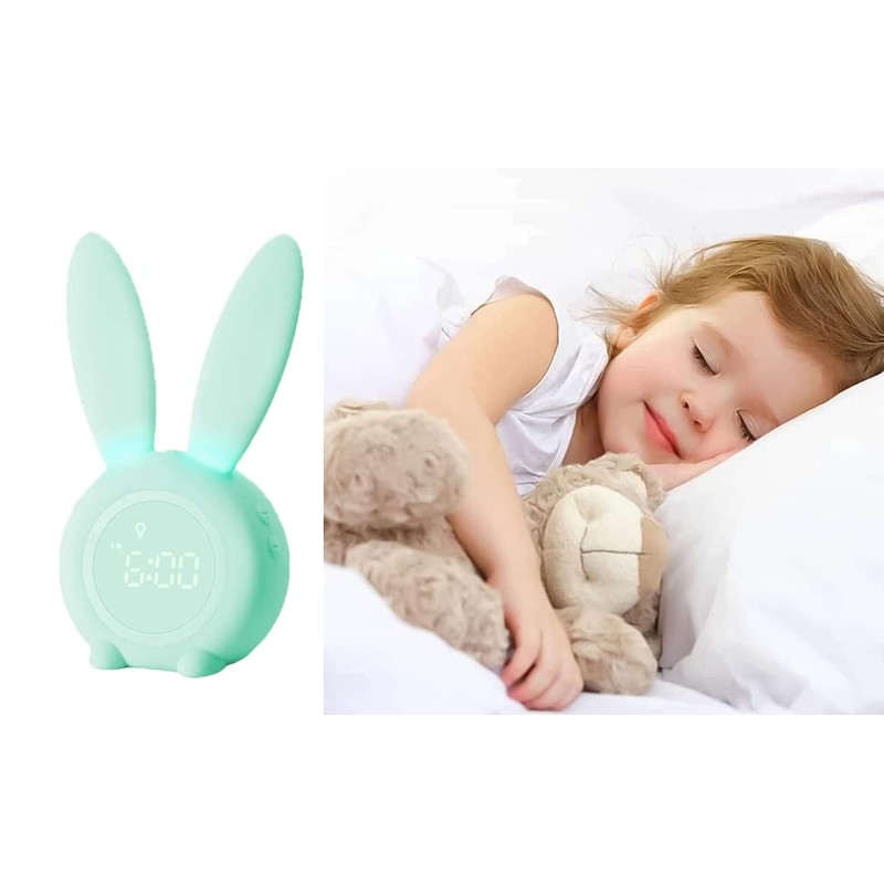 YONGYAO Children's Light Alarm Clock Rabbit Alarm Clock Wake Up