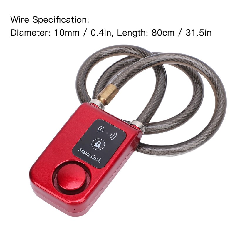 Bluetooth Bike Lock, Keyless Smart Lock with Phone APP Control,