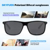 SKYFUEN Polarized Bifocal Reading Sunglasses Men, Light Build-In Sun Readers