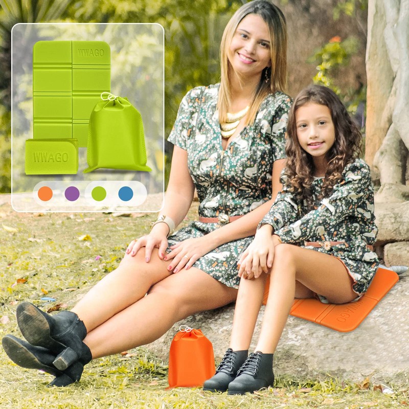 Wishstar Foldable Outdoor Seat Cushion, Pack of 4 Thermal Seat