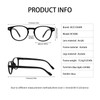 OCCI CHIARI Stylish Round Reading glasses Men 1.25x Lightweight Comfort
