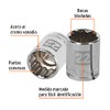 Truper D-1222-EM, Dado de 12 puntas mm, 22 mm, cuadro