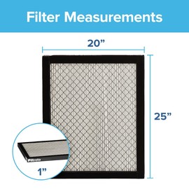 Filtrete 20x25x1 Air Filter, MPR 2800, MERV 14, Healthy Living Ultrafine Particle Reduction 3-Month Pleated 1-Inch Air Filters, 2 Filters