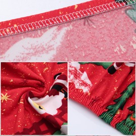 YISUN Christmas Dining Chair Covers, Modern Stretch Removable Washable Dining Chair Slipcovers, Chair Covers For Dining Chairs 6 Pieces Spandex Slipcovers for High Chairs