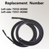 2PCS Roof Molding Drip Weatherstrip Compatible with Toyota Tundra Crew