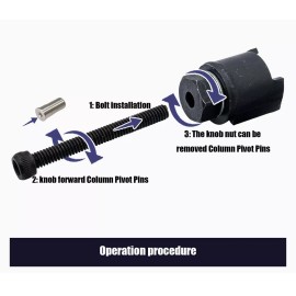 Unbranded Pivot Pin Remover Tool Compatible w/ Kent Moore J-21854-1 GM Tilt Column