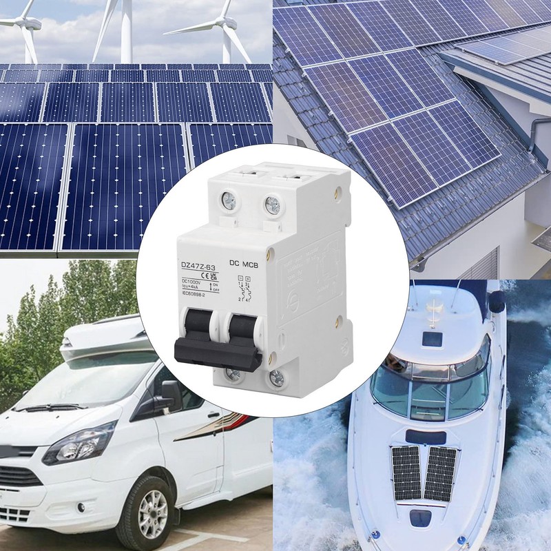 DC Circuit Breaker Overload Protection Magnetic System PV Circuit Breaker