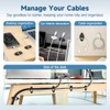 Adjustable Cable Management Clips - Self Adhesive Cord Organizer