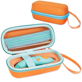 TATAVR Case Compatible with 3Doodler Start+ Essentials for 3D Pen Set for Kids, Carrying Holder Fit for Printing Pens,Storage Organizer for Printing Filament Refill,Micro-USB Charger (3D-01-Orange)