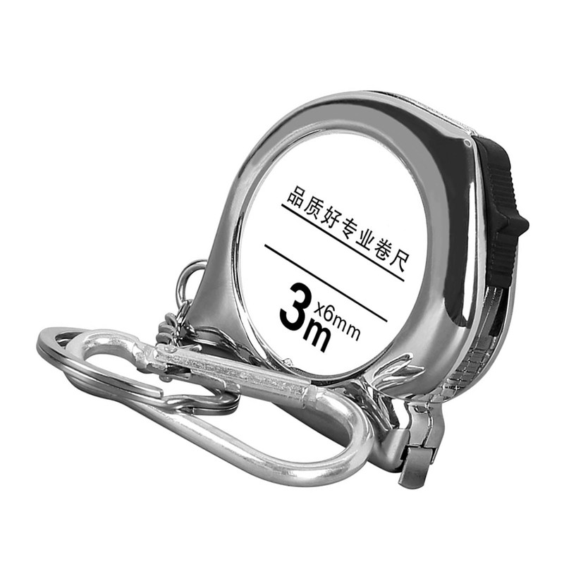 Mini Steel Tape Measure Keychain, Portable Clear Scale Measuring Tool