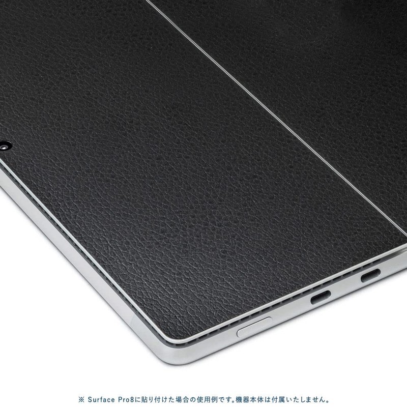 wraplus Skin Seal Compatible with Surface Pro9 [Black Leather] Back