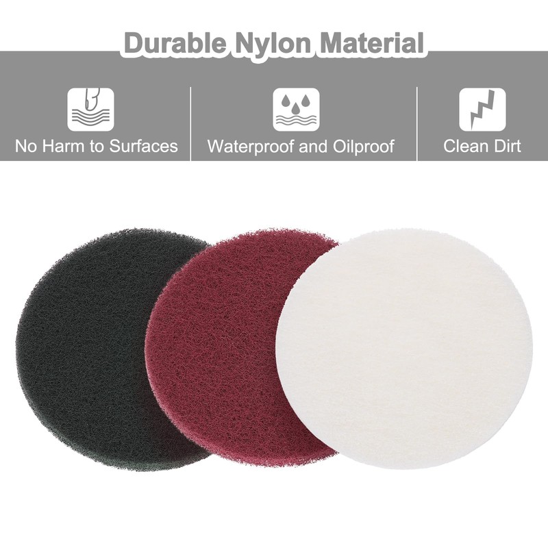 QUARKZMAN Pack of 15 5 Inch Nylon Hoop Scrubbing Pad