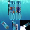 9 LEDs Finding Dory Torch, 8.7cm Blue Aluminum Flashlight with