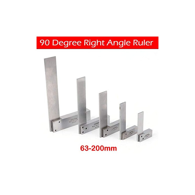 Engineers Square, 90 Degree Engineers Steel Set Square Ruler for