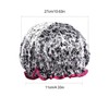 Lotsdonxia Reusable Double Thickened Shower Cap Waterproof Comfort and Trendiness