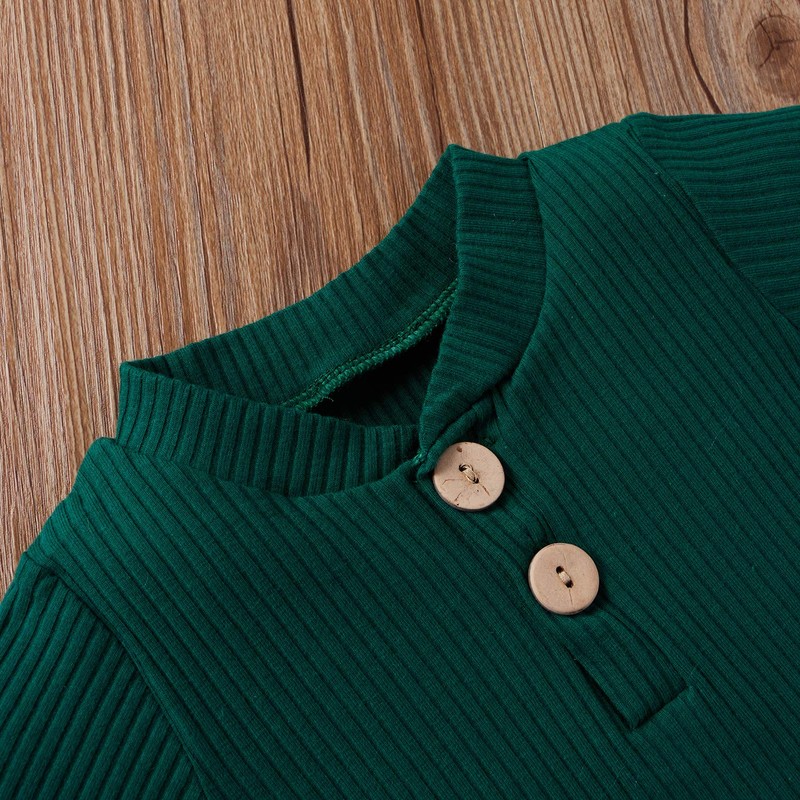 Ledy Champswiin Summer Newborn Baby Boy Girl Clothes Set Ribbed