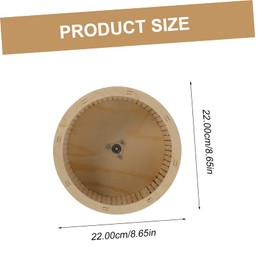 Sosoport 22cm Wooden Hamster Wheel Exercise Toy for Pet Hamsters Chinchillas Plaything