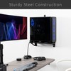VIVO Clamp-on Desk Extender PC Desk Mount Holder with Wall
