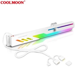 Unbranded 5V 3Pin ARGB Bracket Vertical GPU Support PC Graphics Video Card Holder Stand - White