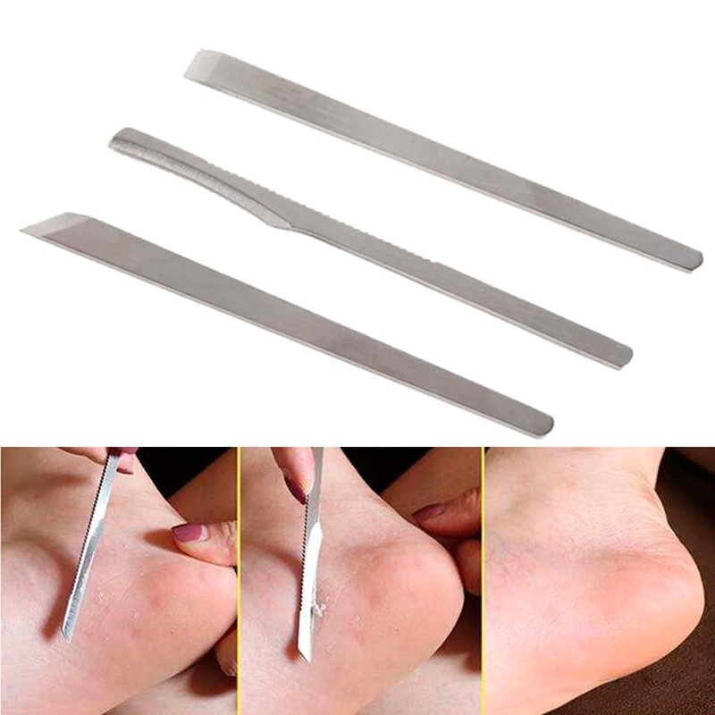 Set de Herramientas para Pedicura 3 Piezas de Acero Inoxidable