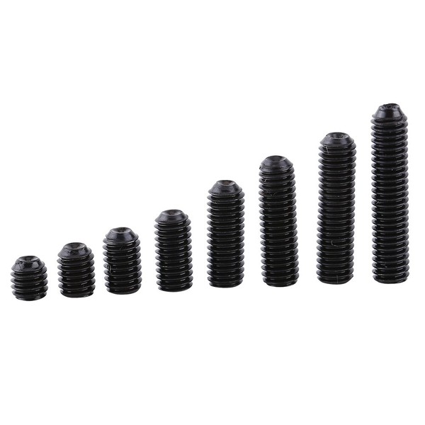 200pcs M3 Grade 12.9 Carbon Steel Cup Point Socket Set