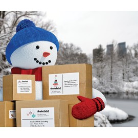 Avery Waterproof Printable Shipping Labels with Sure Feed, 5.5" x 8.5", White, 100 Blank Mailing Labels (5526)