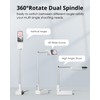 SupeDesk Phone Stand for Recording, Overhead Phone Mount with Light,