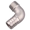 DERNORD 3/4" Hose Barb x 1/2" Male NPT Stainless Steel