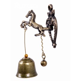 Rurumi Antique Doorbell, Magnet, Magnet, Type, Door Chime, Call Bell, Iron Bell, Feng Shui, Goods, Lucky Charm (Horse)