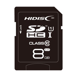 HIDISC HDSDH8GCL10UIJP3 SDHC Card, 8 GB Class 10 UHS-1 Compatible with Plastic Case