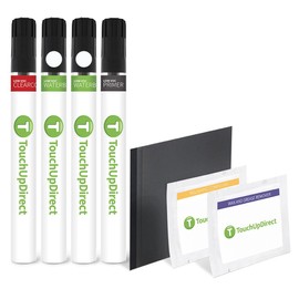 TouchUpDirect QX3 Satin White Pearl Tricoat Compatible with Nissan Exact Match Touch Up Paint Brush - Platinum Kit