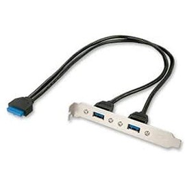 LINDY 2 Port USB 3.0 PC Back Plate