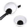Dioxide Pack of 2 Metal Cable Grommets 60 mm Cable