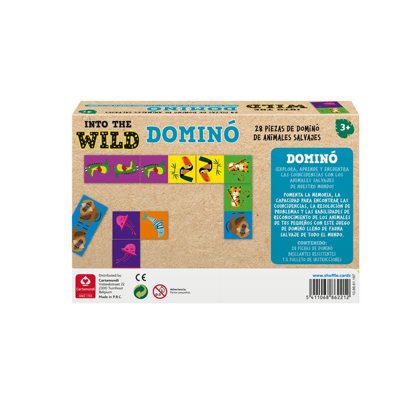 Shuffle : 130012468 Into The Wild Domino for Children with
