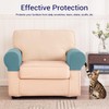 SUBRTEX Stretch Couch Arm Covers Set of 2, Checkered Sofa