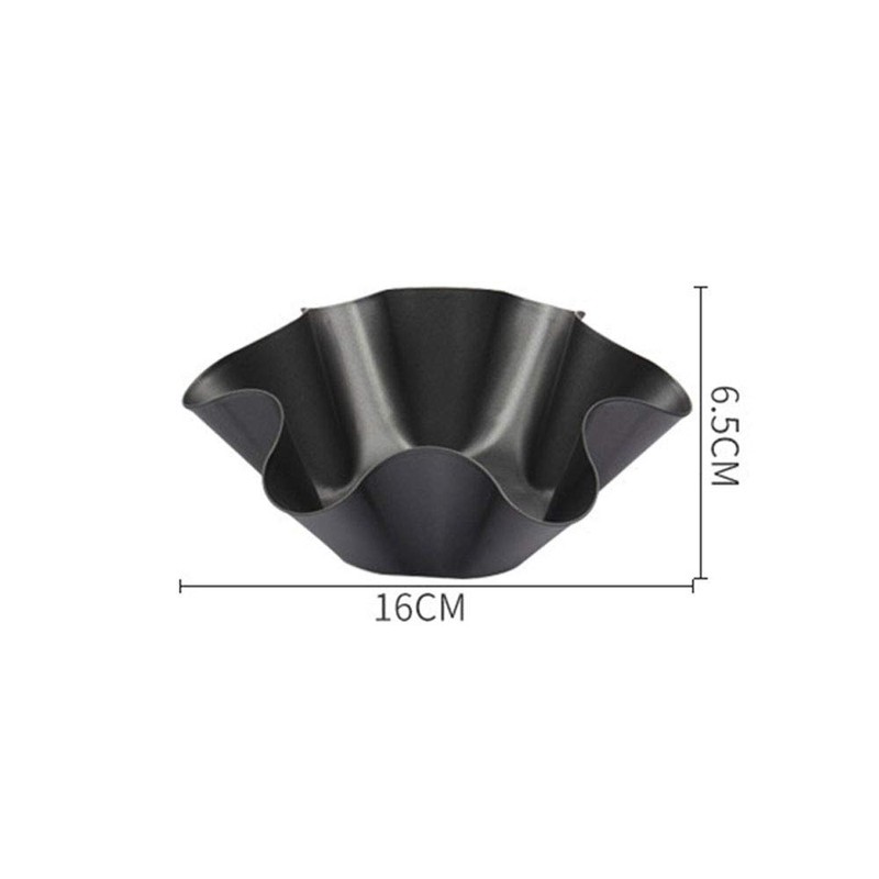 2 Pcs Tortilla Shell Maker, 6" Non-Stick Carbon Steel Fluted
