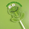 Sweetzo Green Apple Frog Jelly Lollipops, Individually Wrapped Gummy Pops,